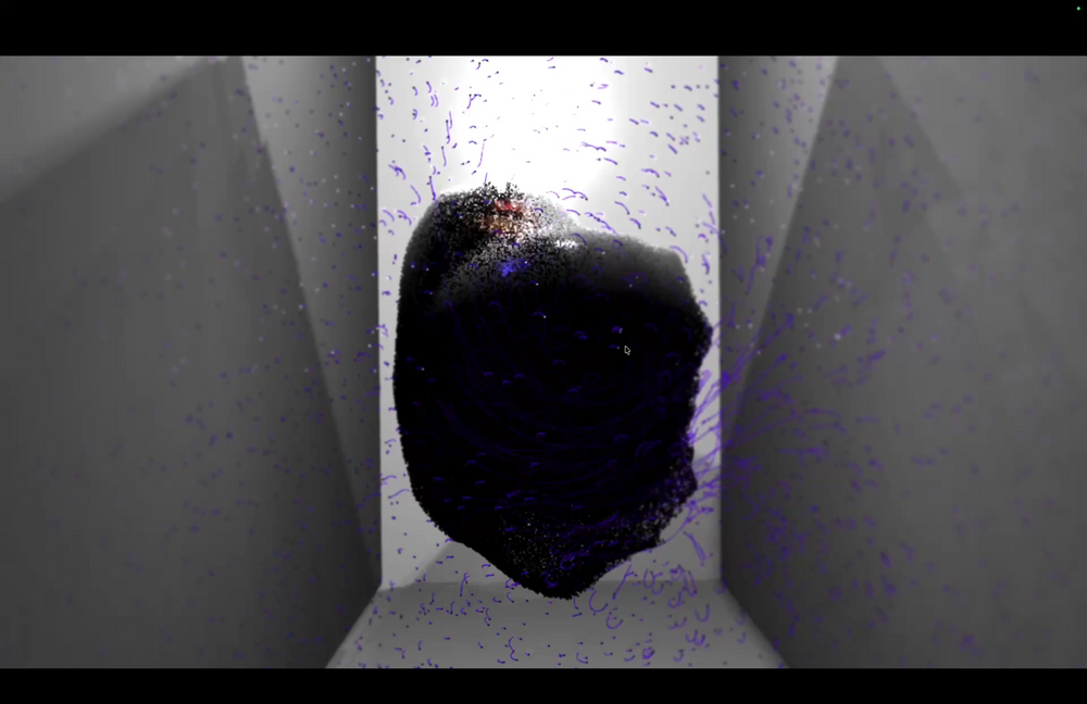 Fluid Motion · Hand-Tracked Interactive Particle Simulation